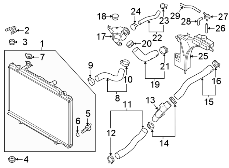 1998 Mazda Radiator Bracket PE0115241 Charlotte North Carolina NC