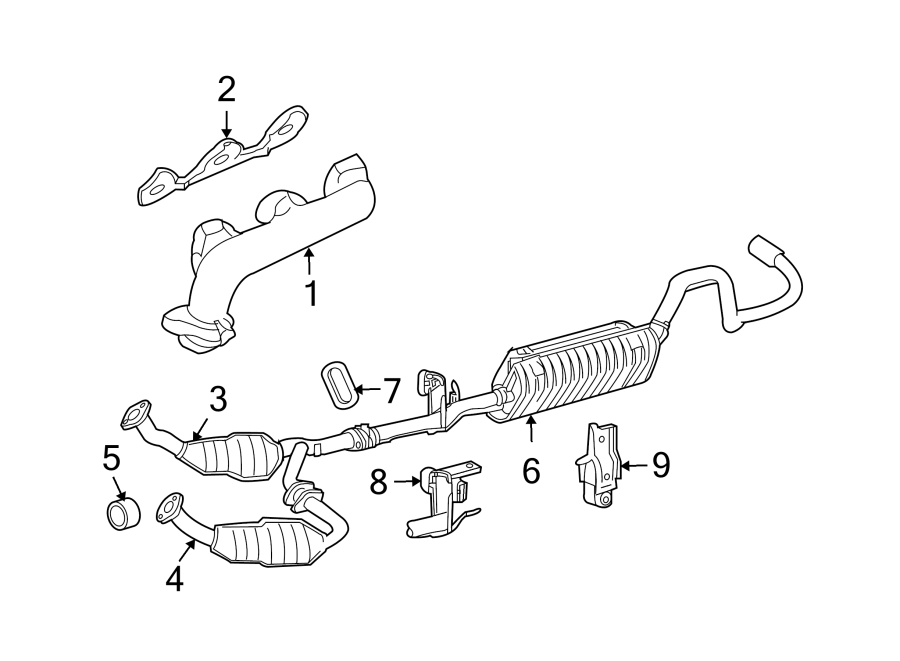 2018 Mazda Catalytic Converter Gasket (Front) - 1F2113483 | charlotte