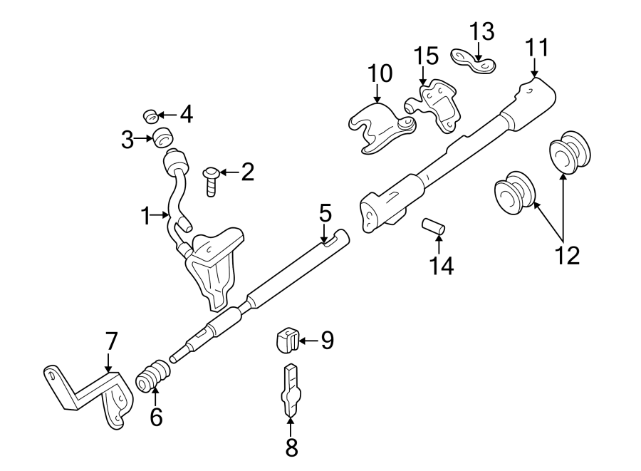 Mazda B4000 Automatic Transmission Manual Control Lever. GEARSHIFT ...